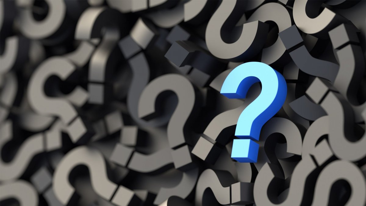 Много знаков вопроса