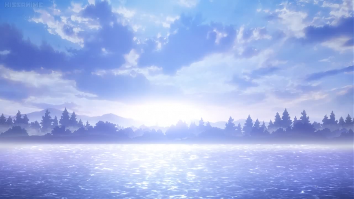 Живые обои аниме пейзаж