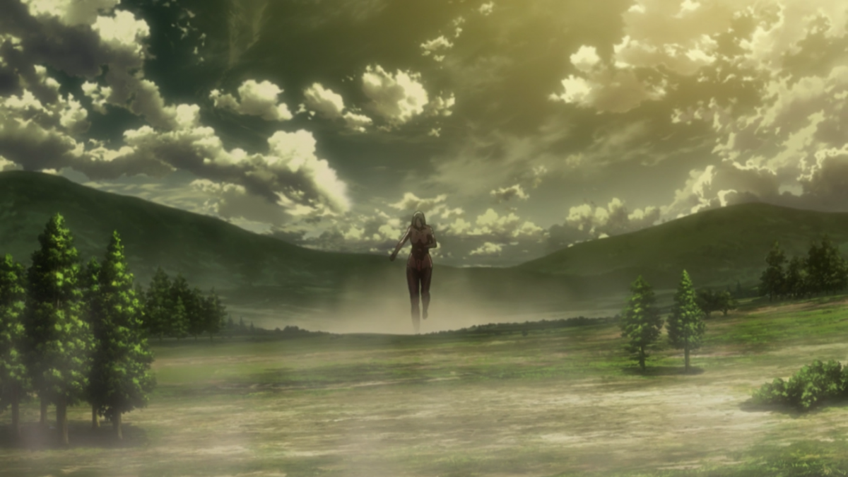 Лес великанских деревьев атака титанов