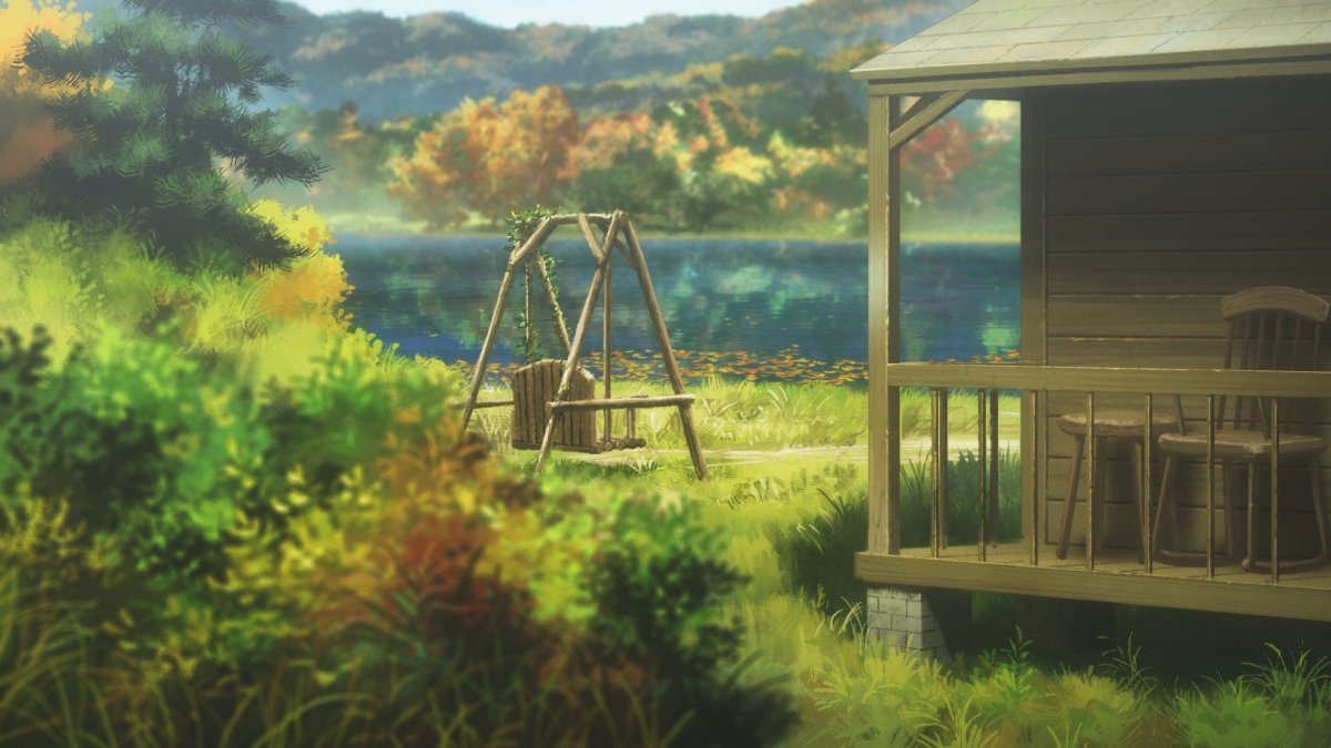 Аниме Вайолет Эвергарден пейзаж