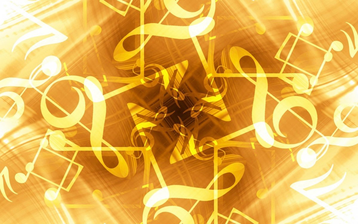 Красивый фон с нотами