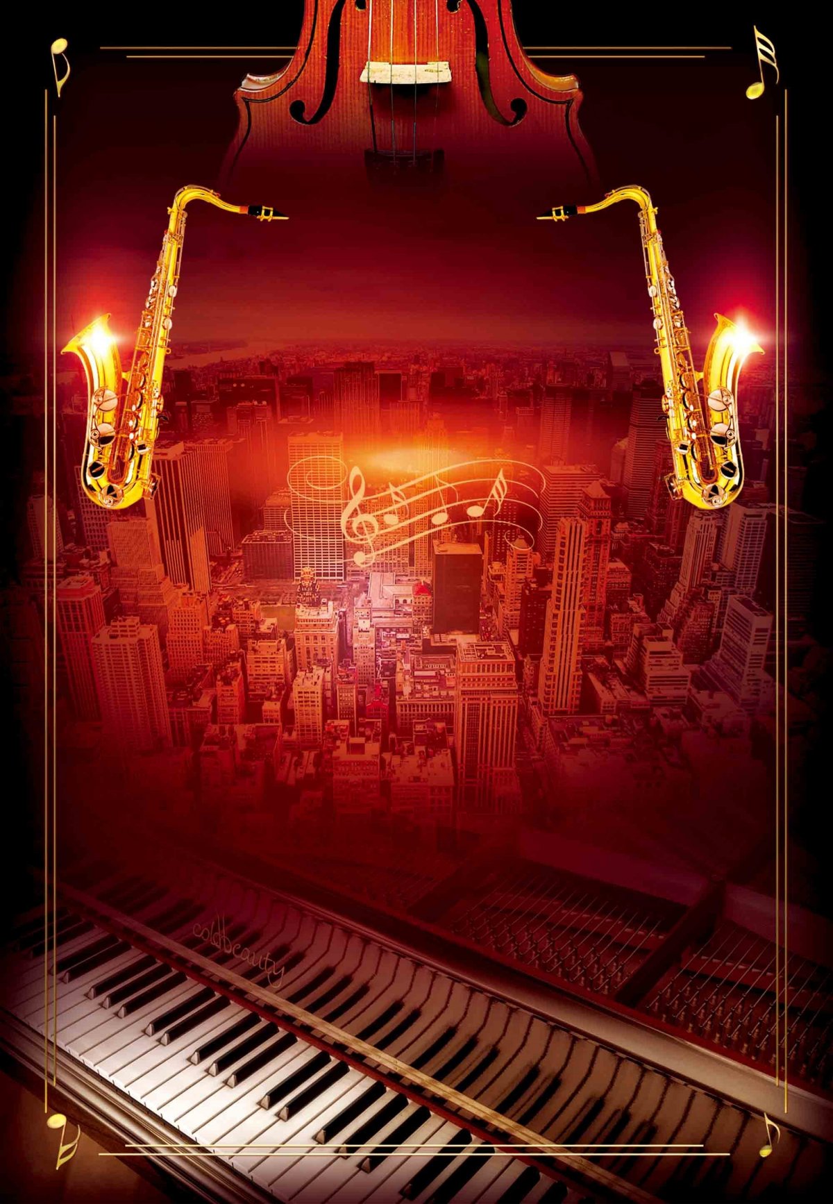 Фон для пригласительных на концерт