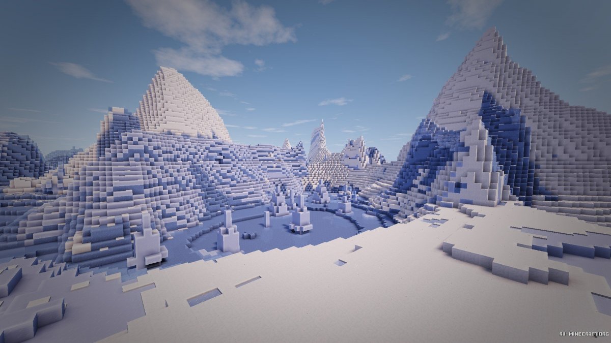 Майнкрафт снежный биом
