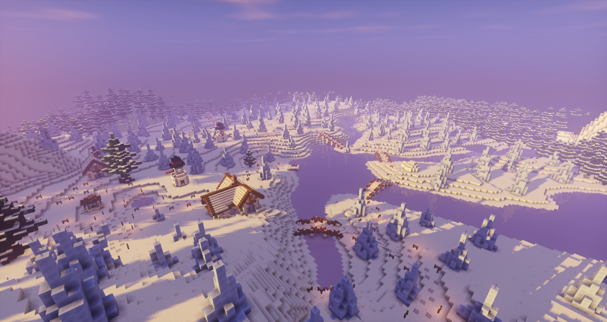 Майнкрафт снежный биом