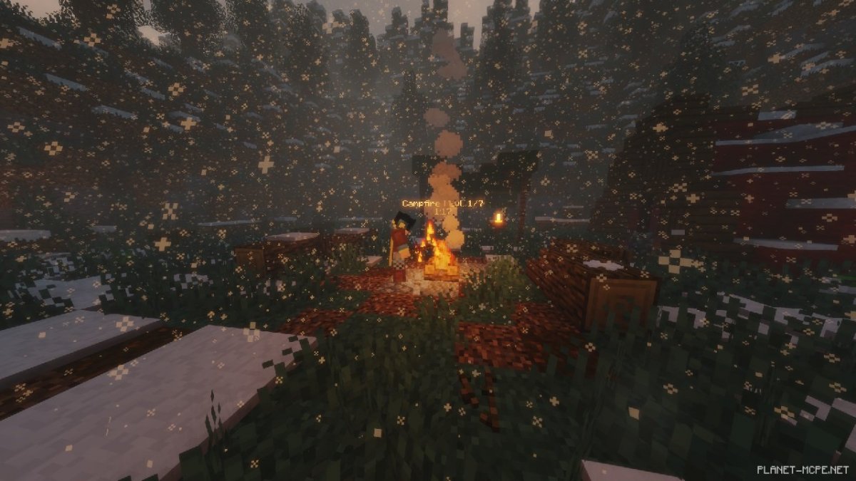 Зимняя деревня в МАЙНКРАФТЕ С шейдерами