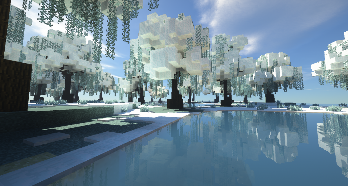 Майнкрафт зимний биом