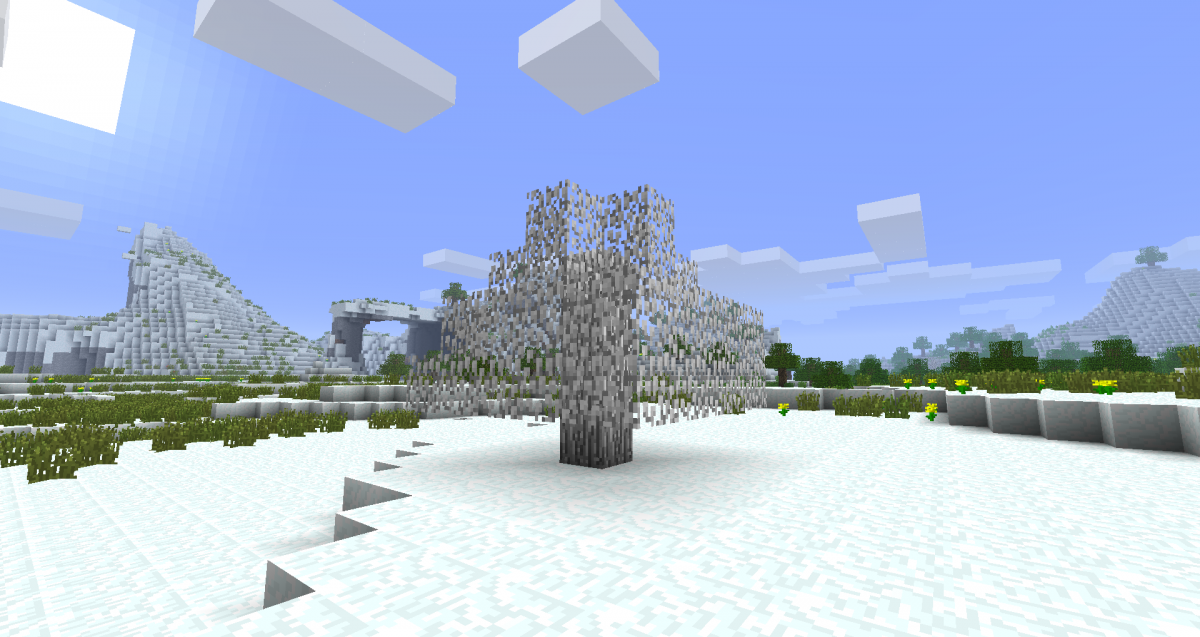 Майнкрафт снежный биом шейдеры