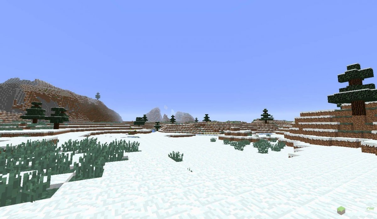 Майнкрафт зимний биом