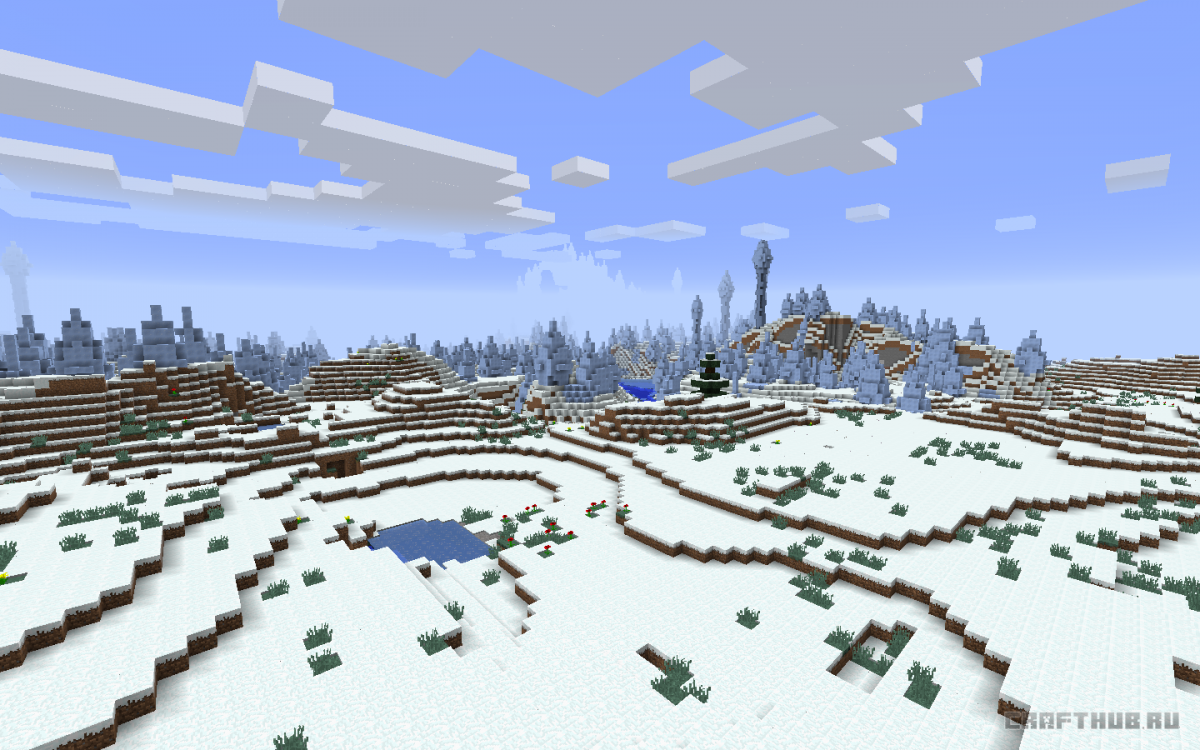Майнкрафт биом тундра