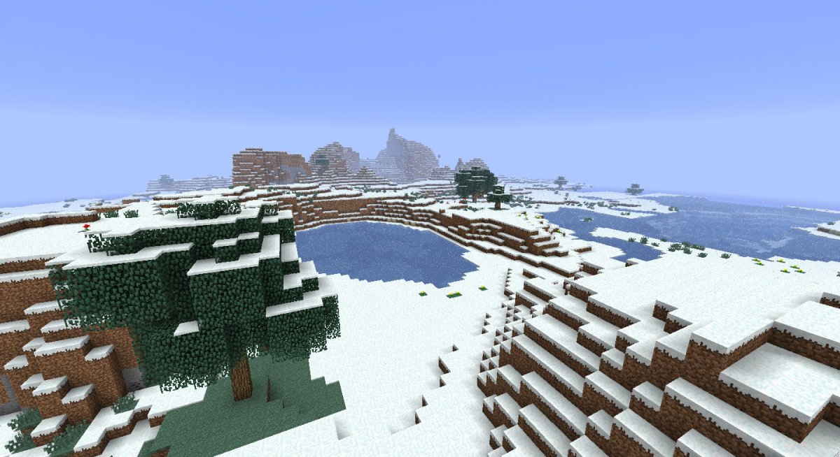 Красивые горы майнкрафт