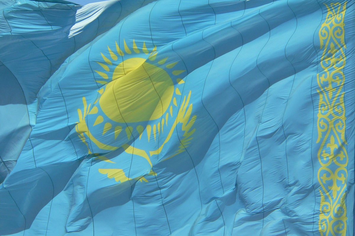 Флаг Казахстана фон