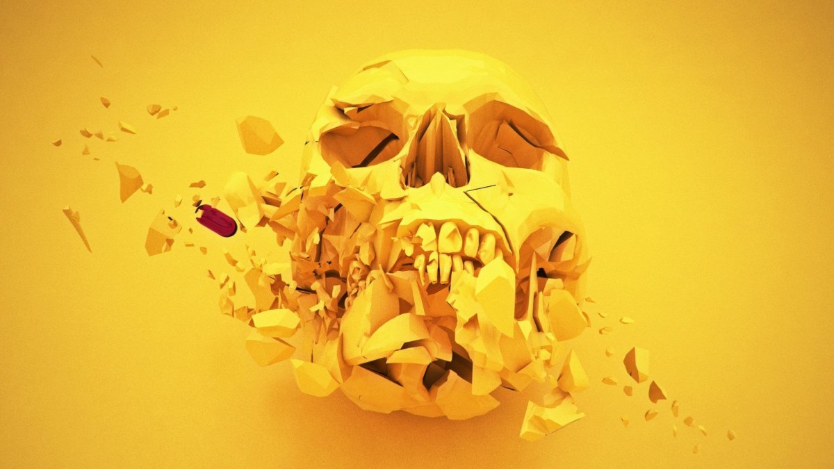 Постер желтый