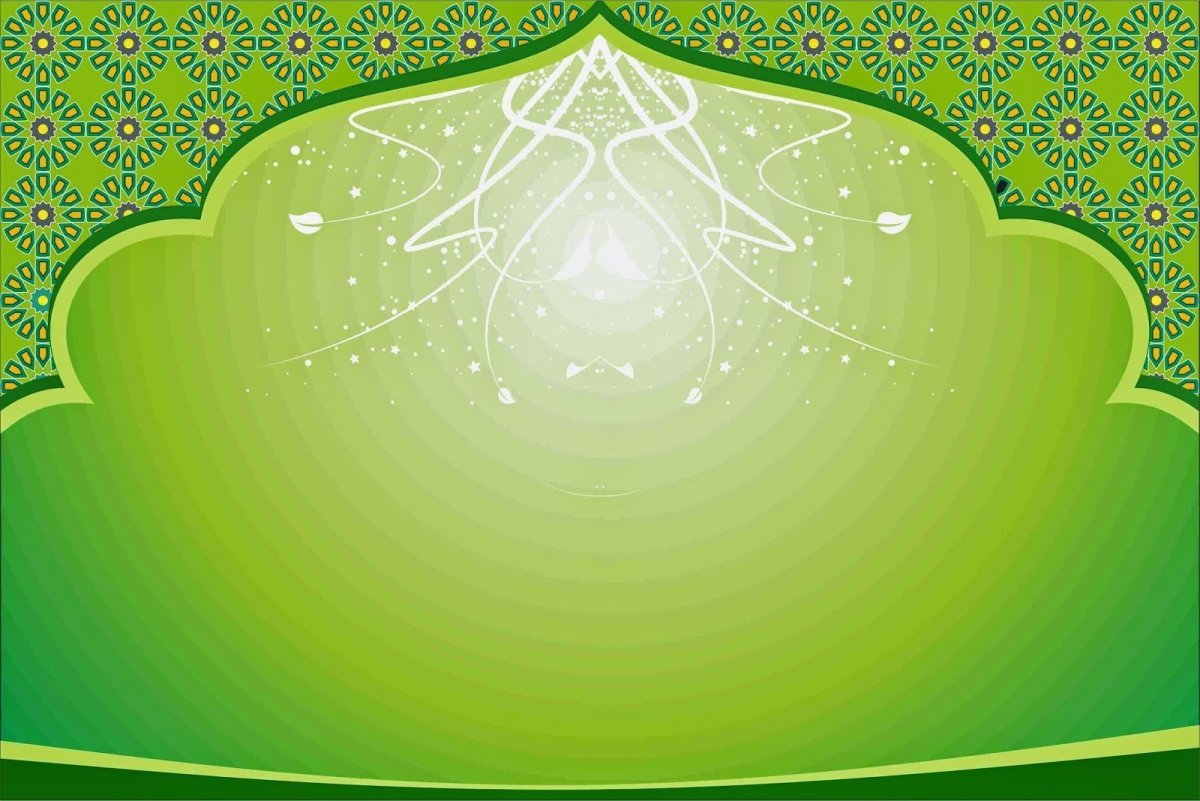 Зеленый фон с татарским орнаментом