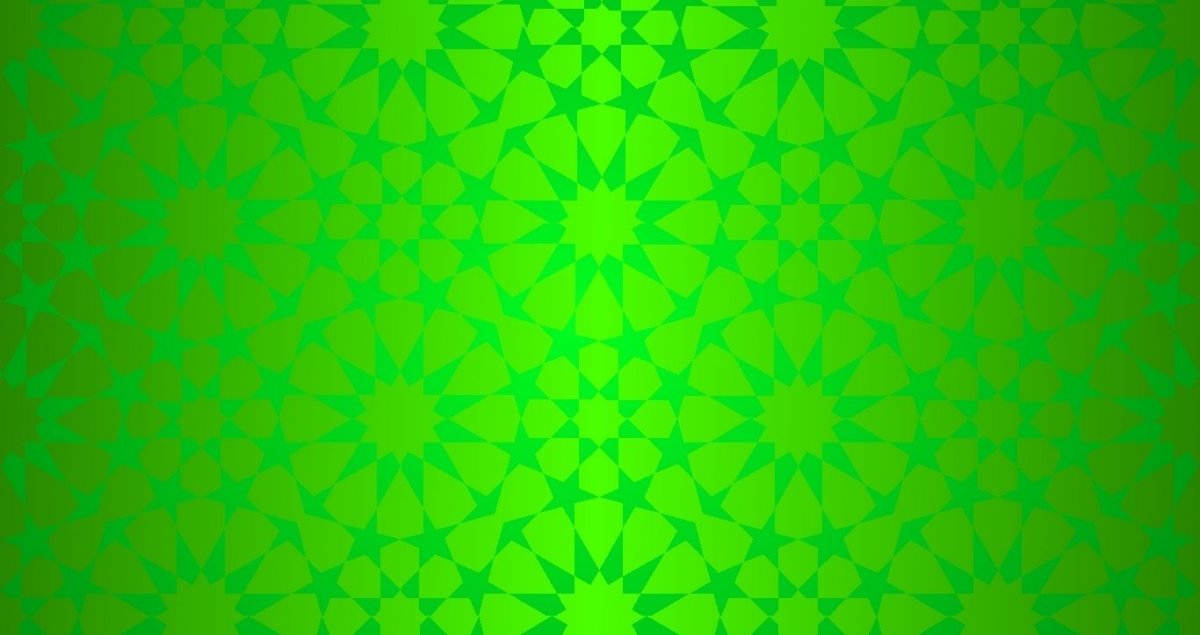 Зеленый фон с орнаментом