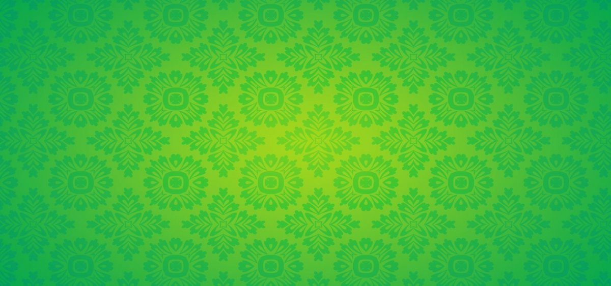 Зеленый фон с узорами