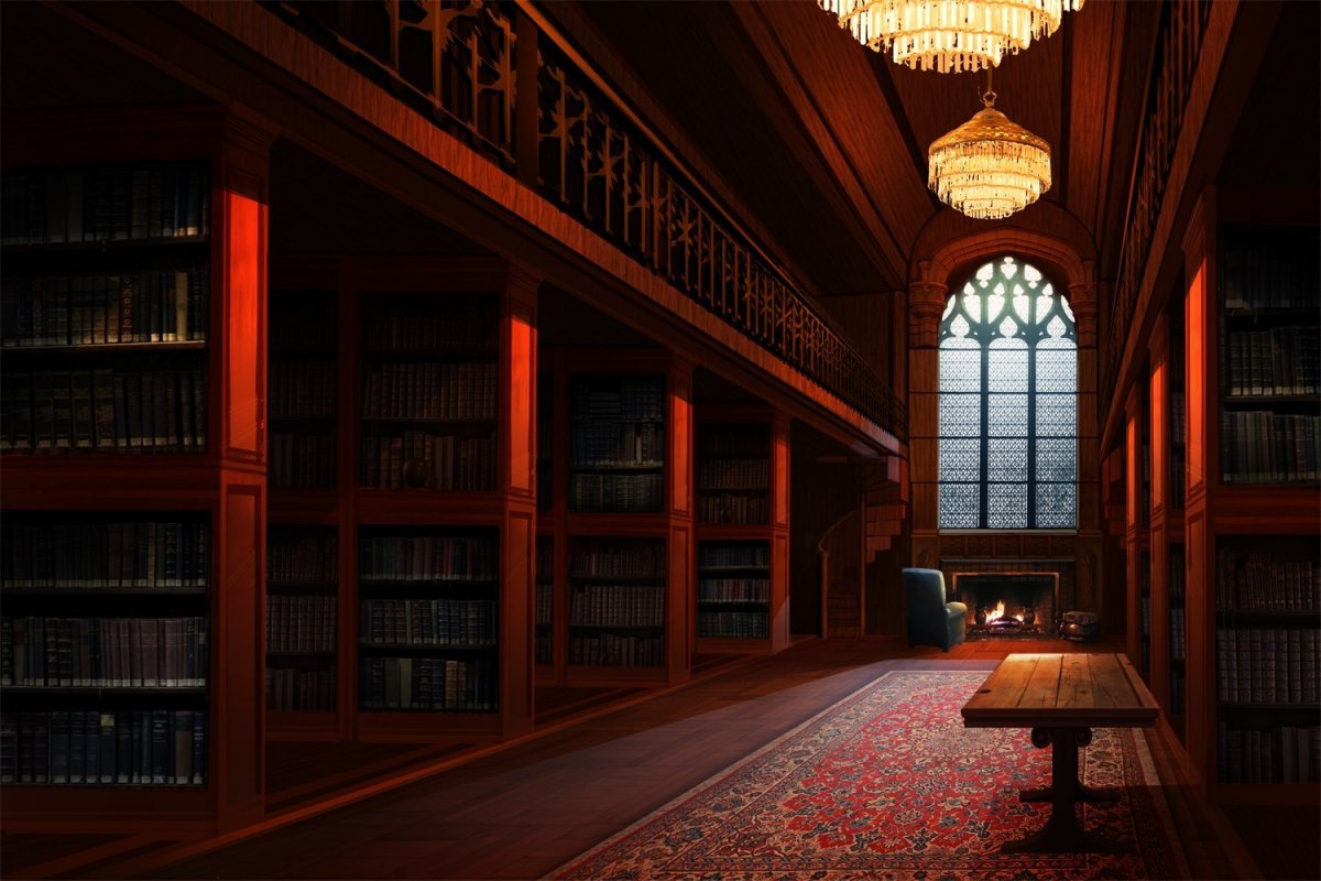 Геншин библиотека фон