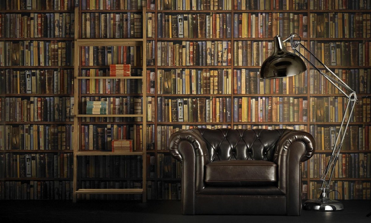 Стеллаж с книгами фон