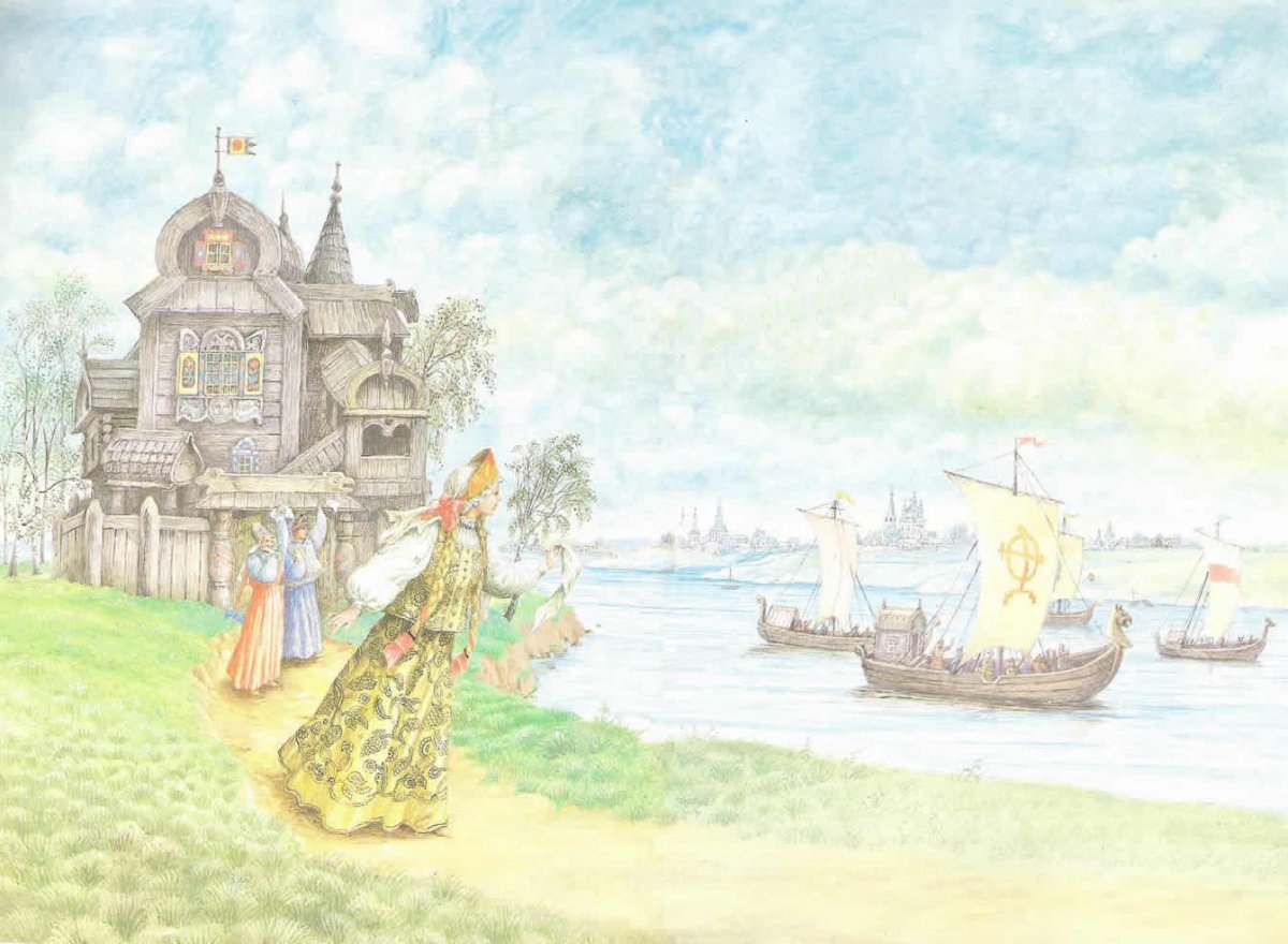 Фон сказки Пушкина