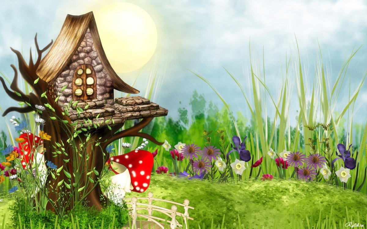 Фон для сказки Колобок