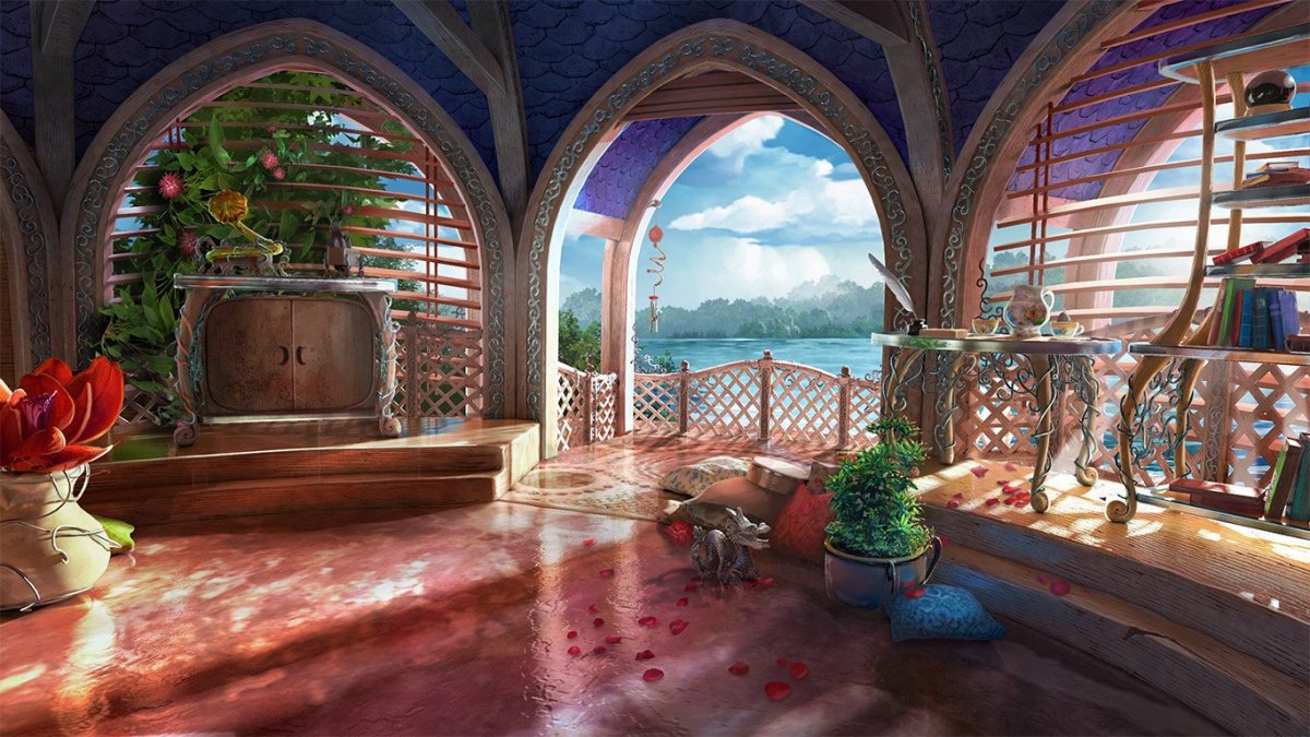 Фон комната в замке