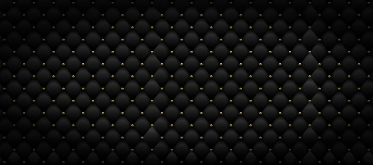 Черная кожа с золотом