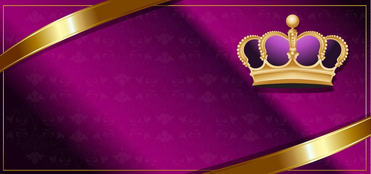 Золото на фиолетовом фоне