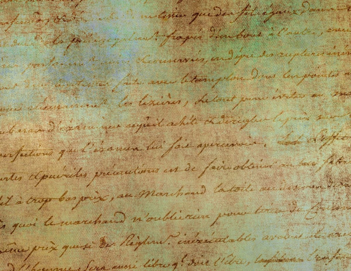 Старинные надписи на бумаге