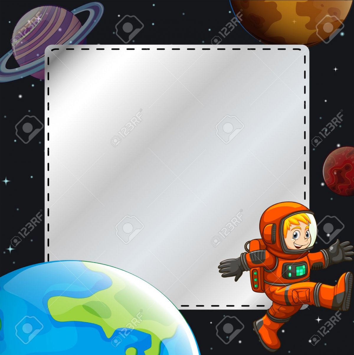 Рамка космонавтика