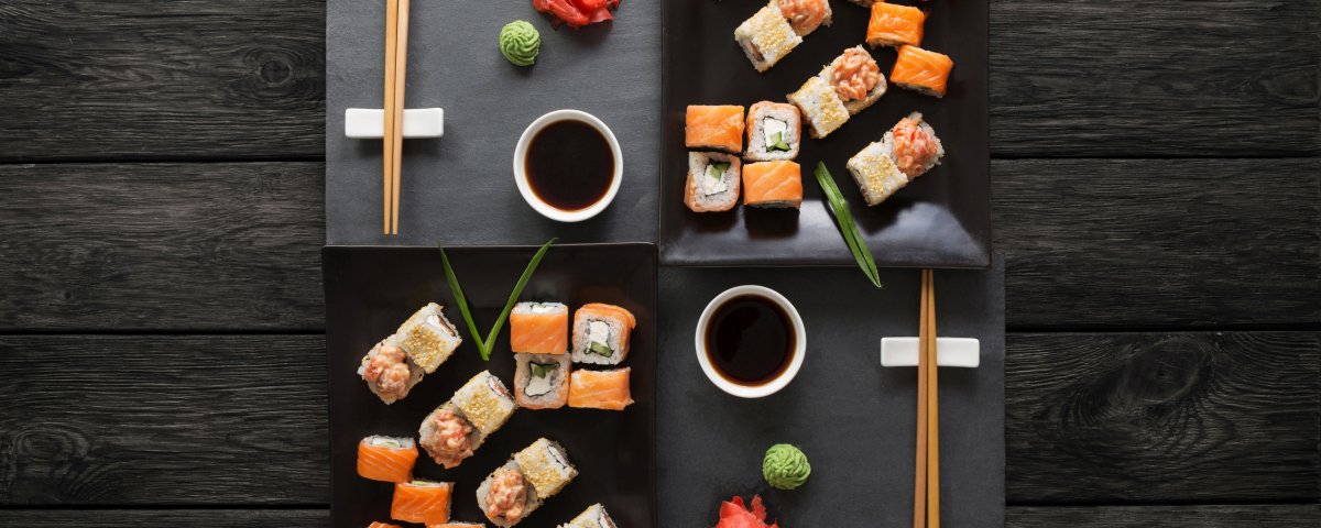 Фотофон суши роллы