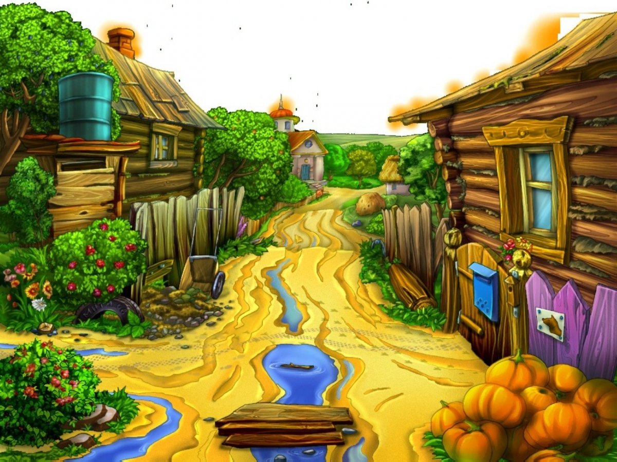 Сказочный огород с домиком