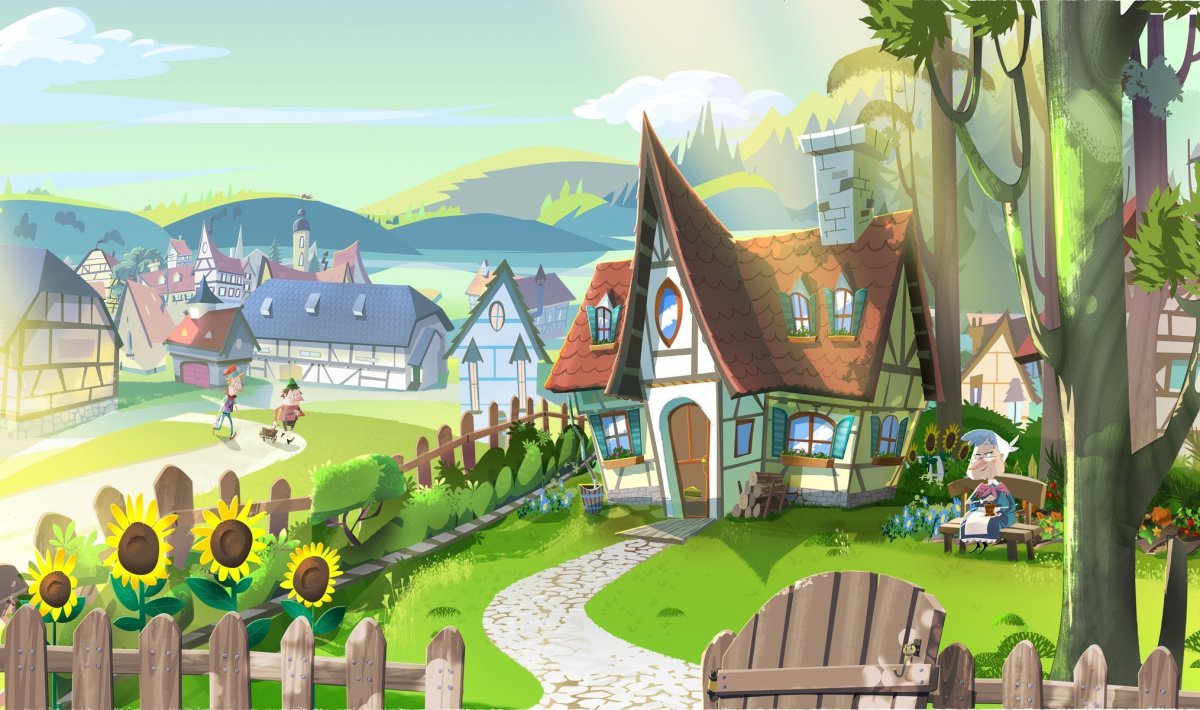 Мультяшный город