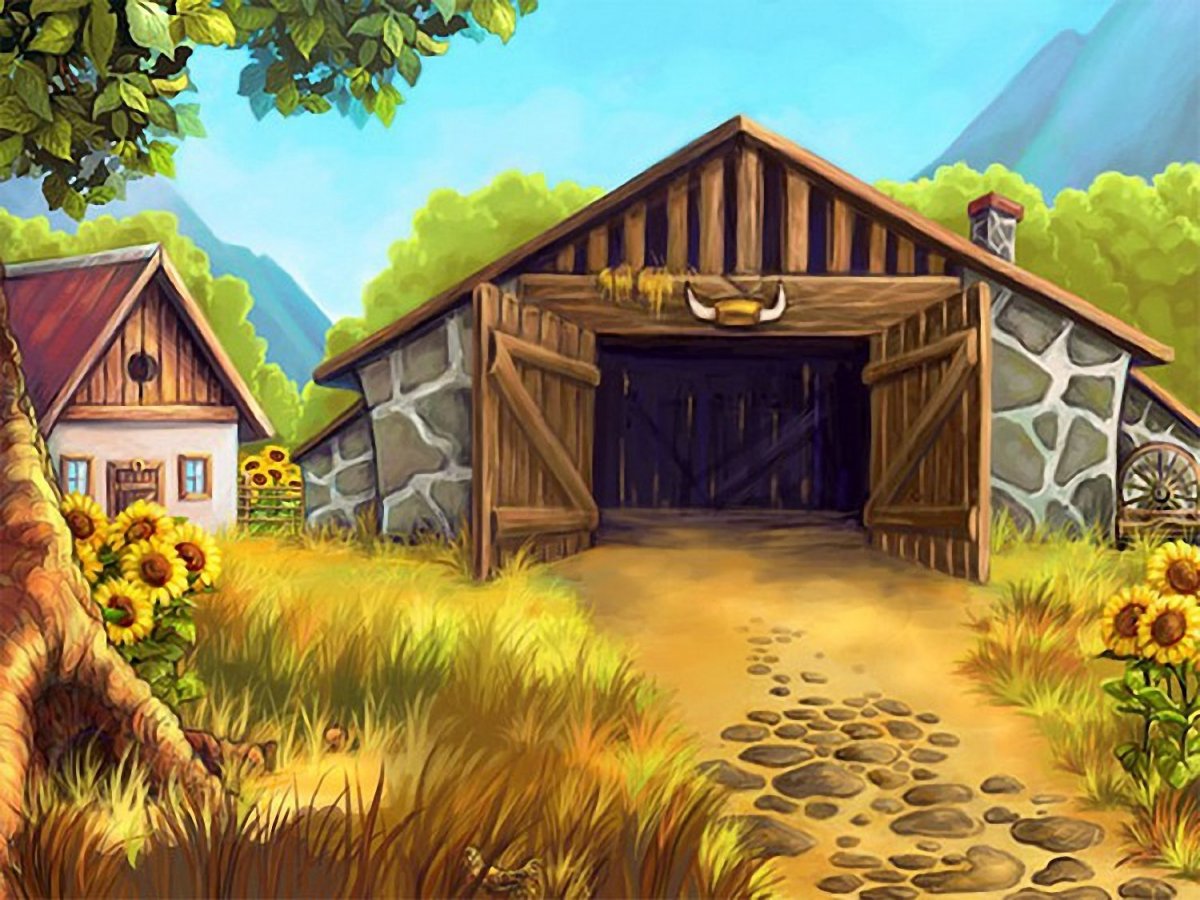 Хлев конюшня арт