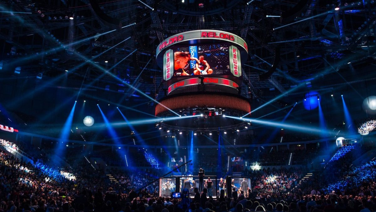 Октагон UFC фон