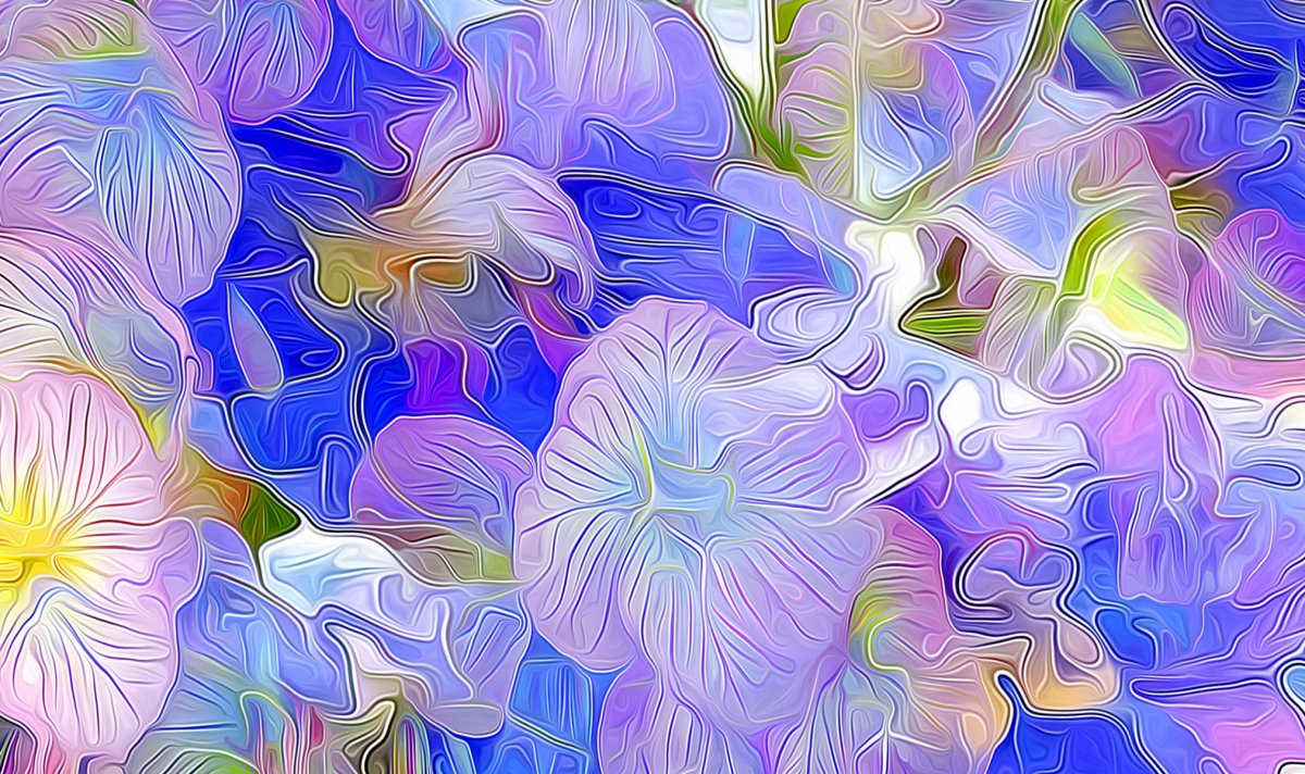 Цветы абстракция