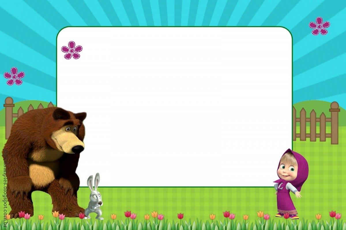 Маша и медведь фон