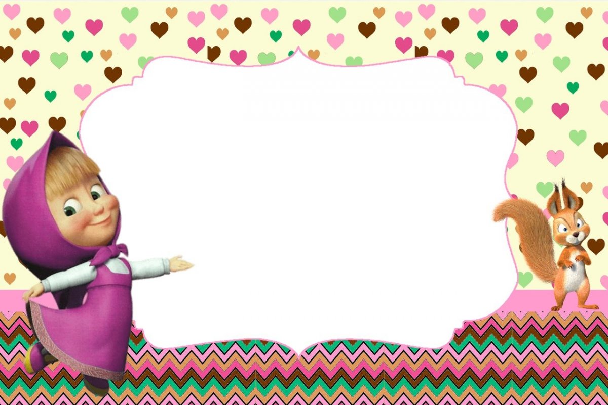 Рамка для кружки Маша и медведь