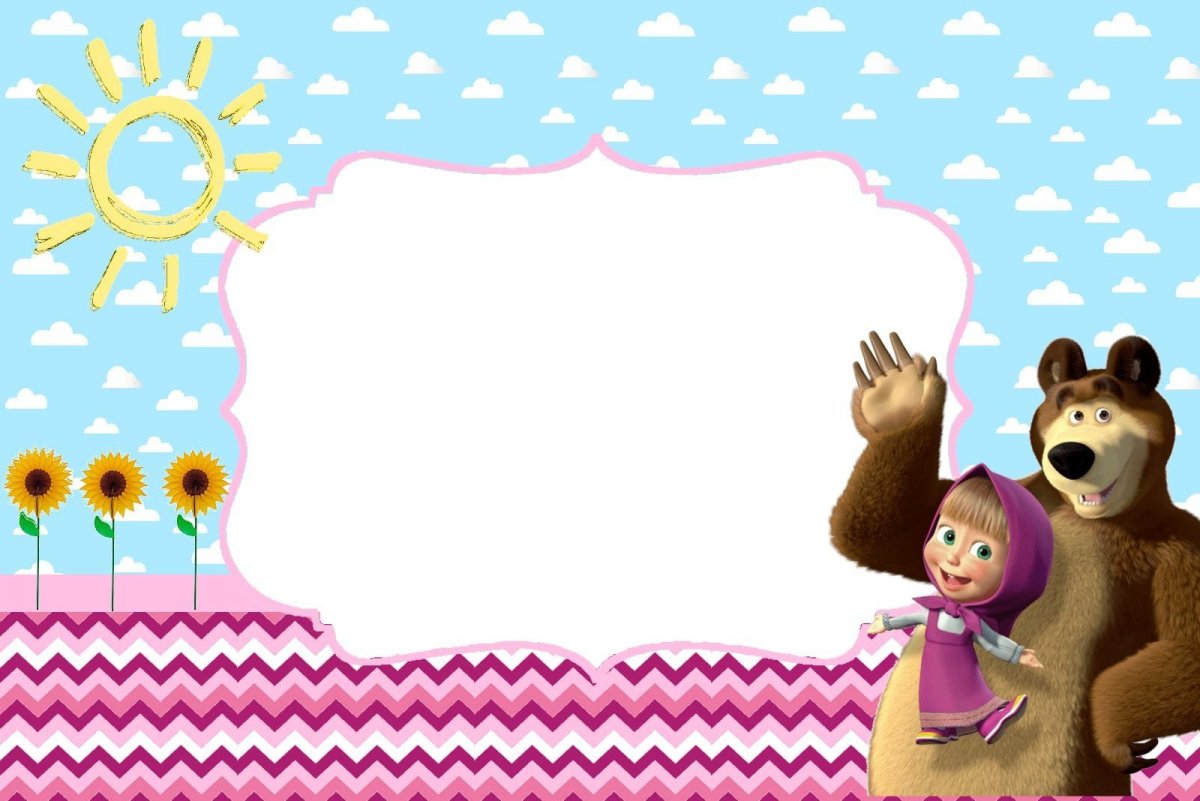 Рамочки детские Маша и медведь