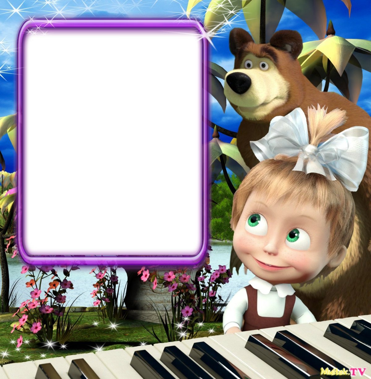 Рамка Маша и медведь