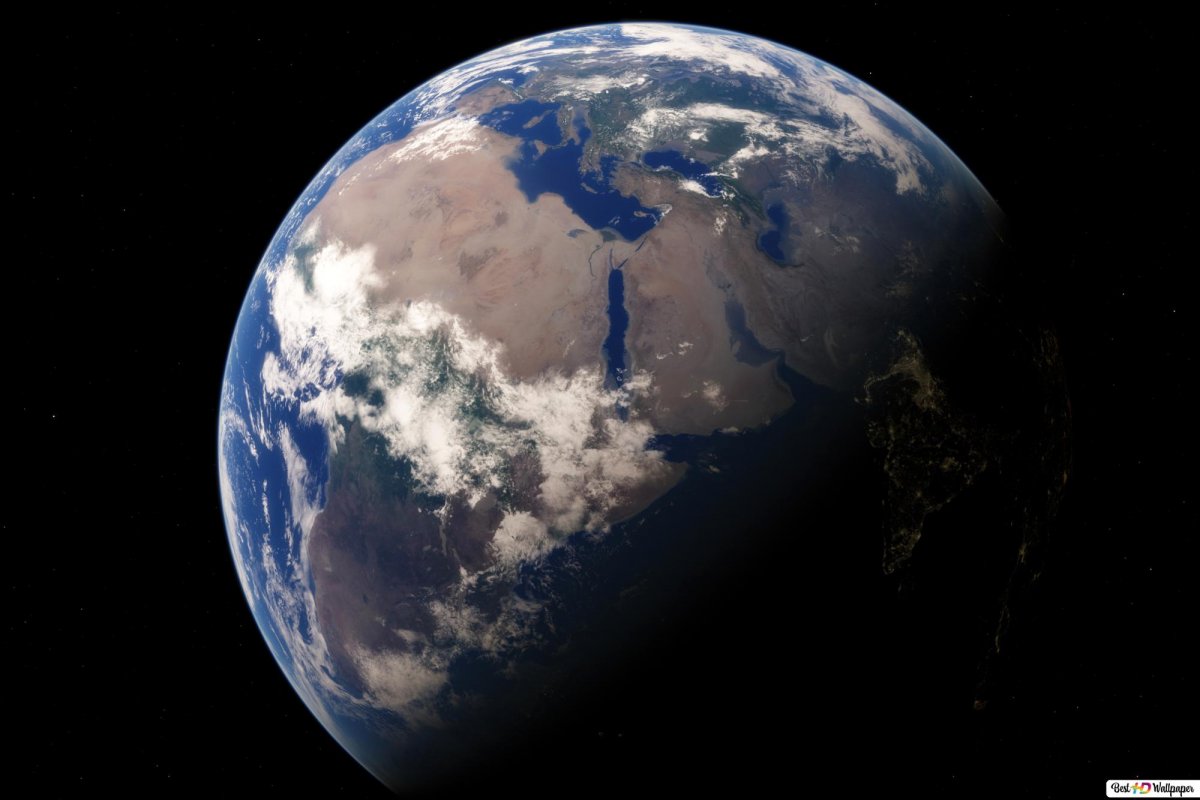 Вид земли из космоса