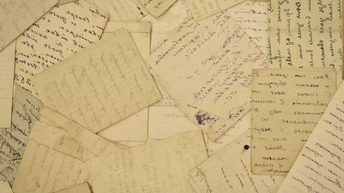 Письмо война, на старой бумаге