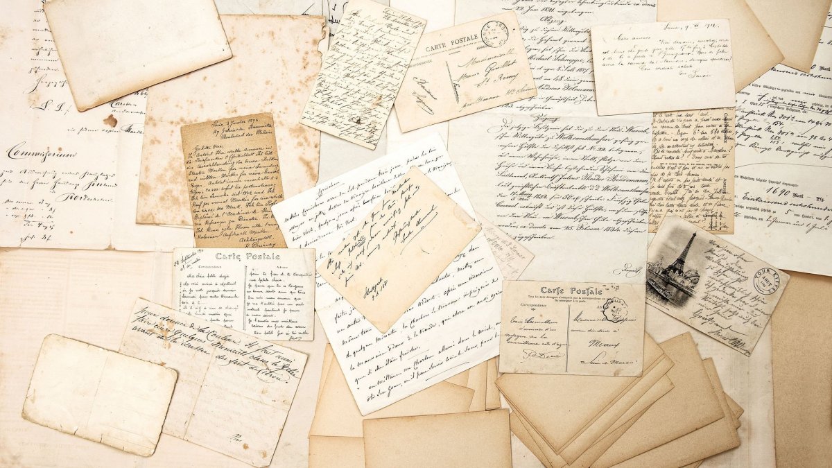 Старая бумага для письма