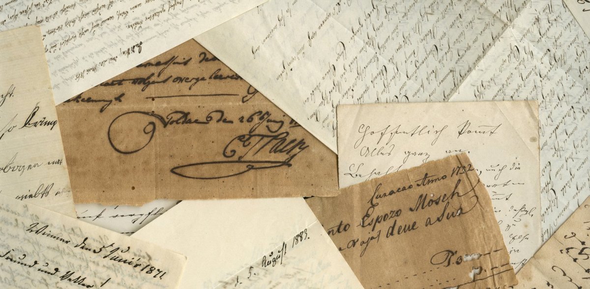 Старинное письмо фон