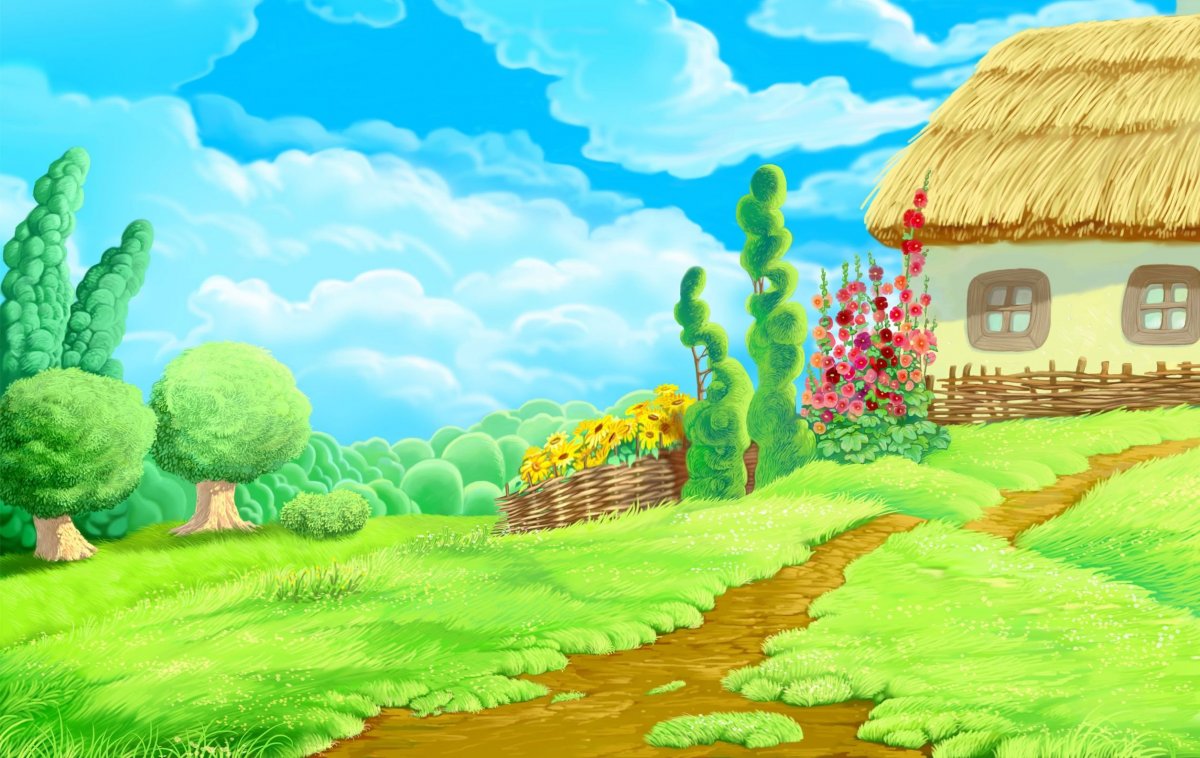 Деревня мультяшная