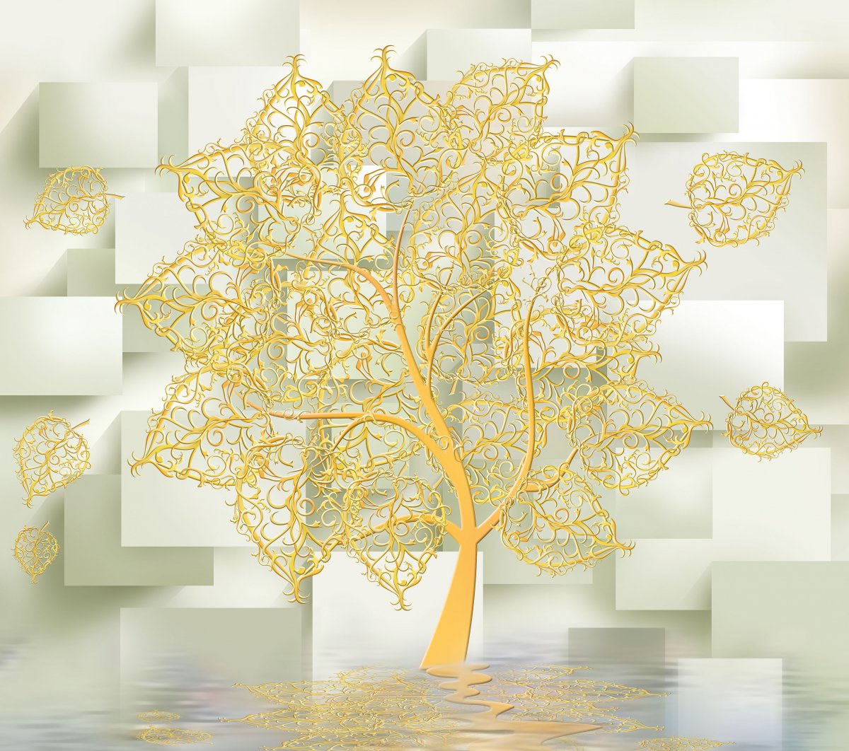Дерево золото