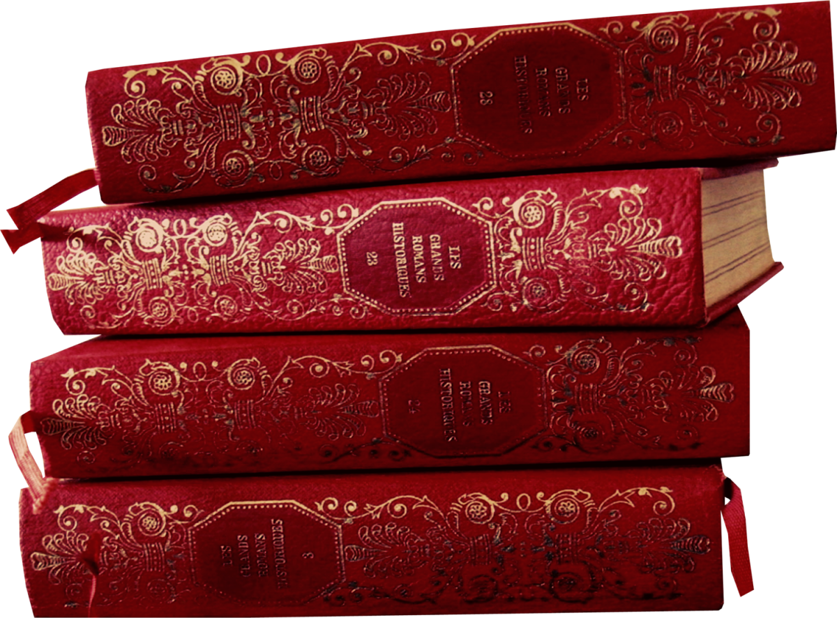 Корешок книги красный