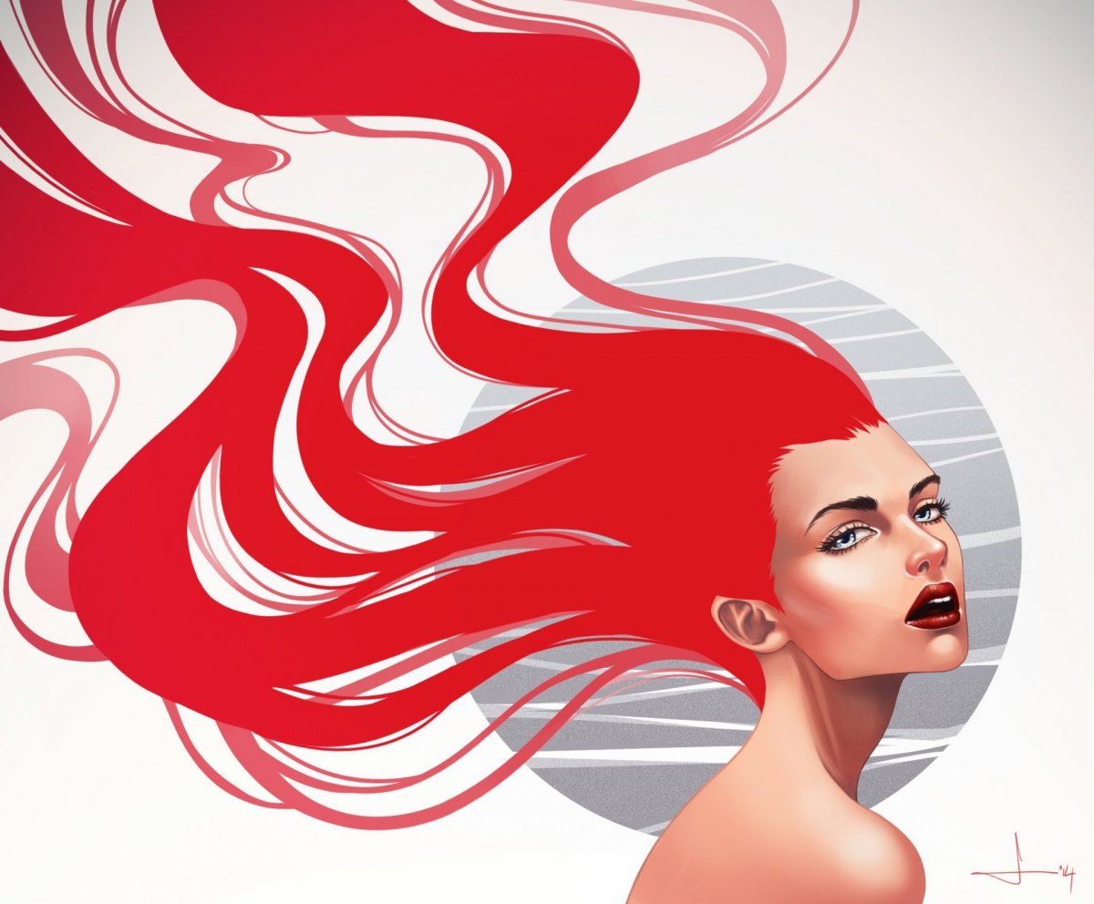 Векторные волосы