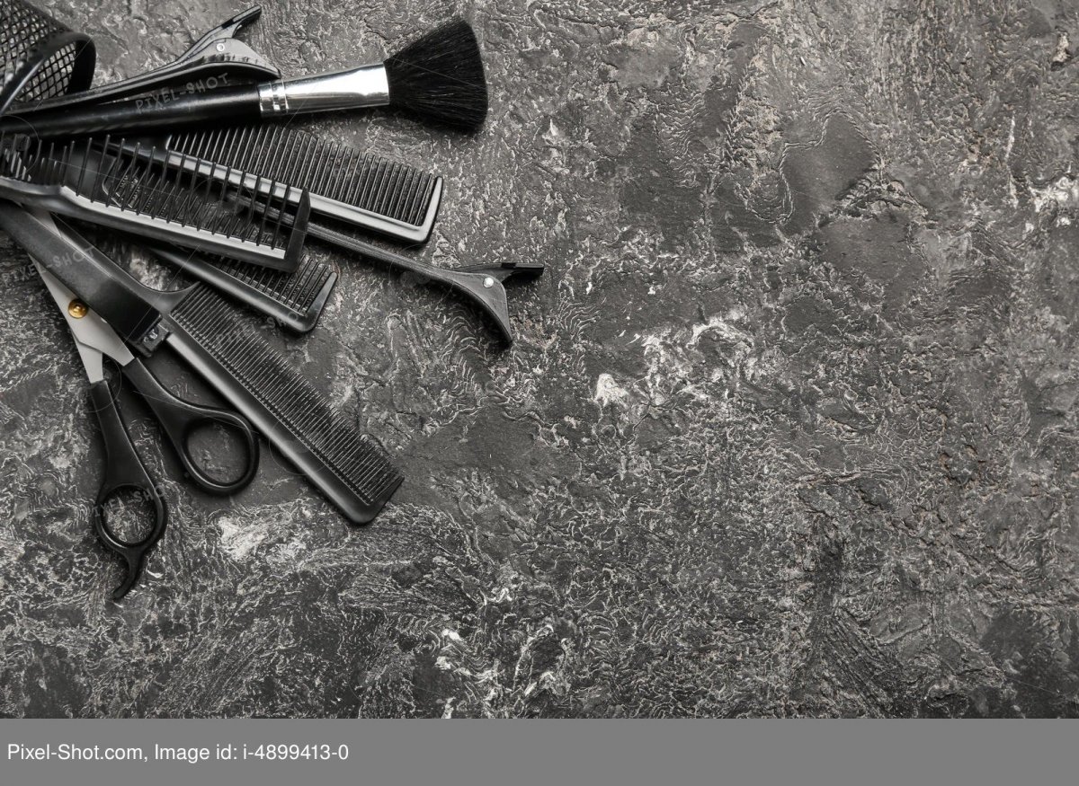 Инструменты парикмахерские для визиток