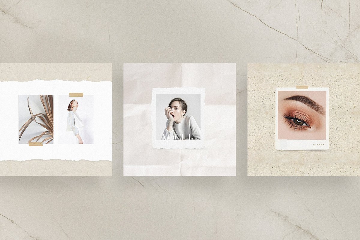 Минималистичные макеты для инстаграма