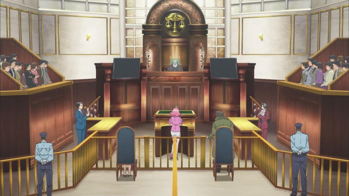 Ace attorney courtroom