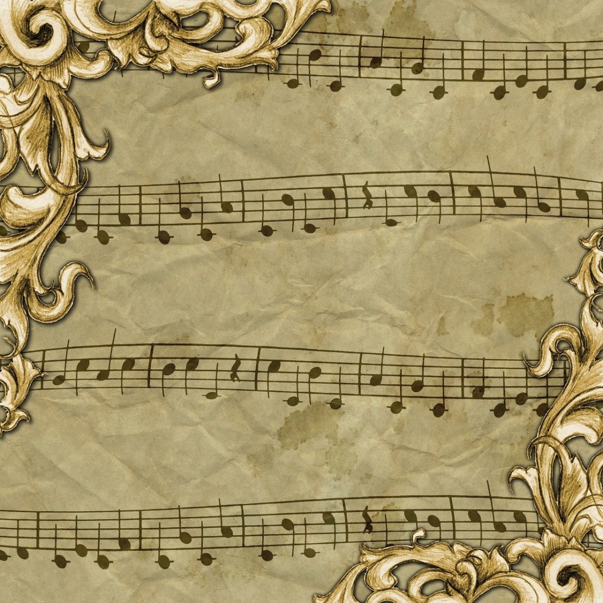 Фон для коллажа музыкальный